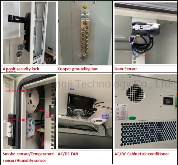 Customized 19 Inch Rack Outdoor Telecom Base Station Enclosure