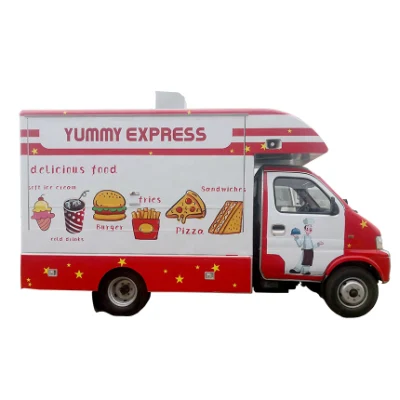 朝食/スナック/アイスクリームを路上で販売する移動式ストリートファストフードトラック